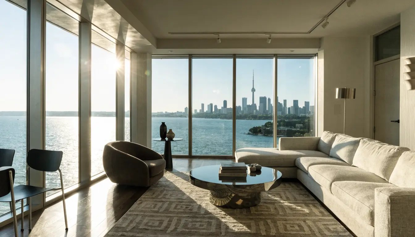 A bright but empty Toronto condo interior representing a listing that is not selling