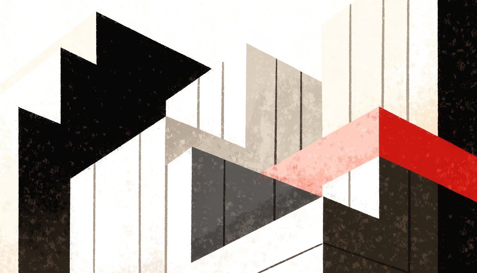 Abstract illustration of stepped land transfer tax brackets