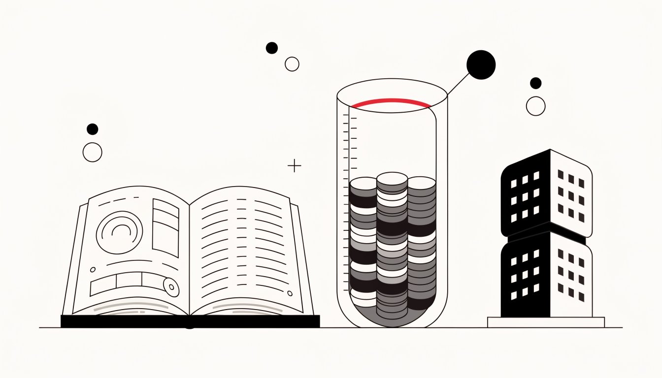 Illustration of a condominium reserve fund study and funding plan being reviewed