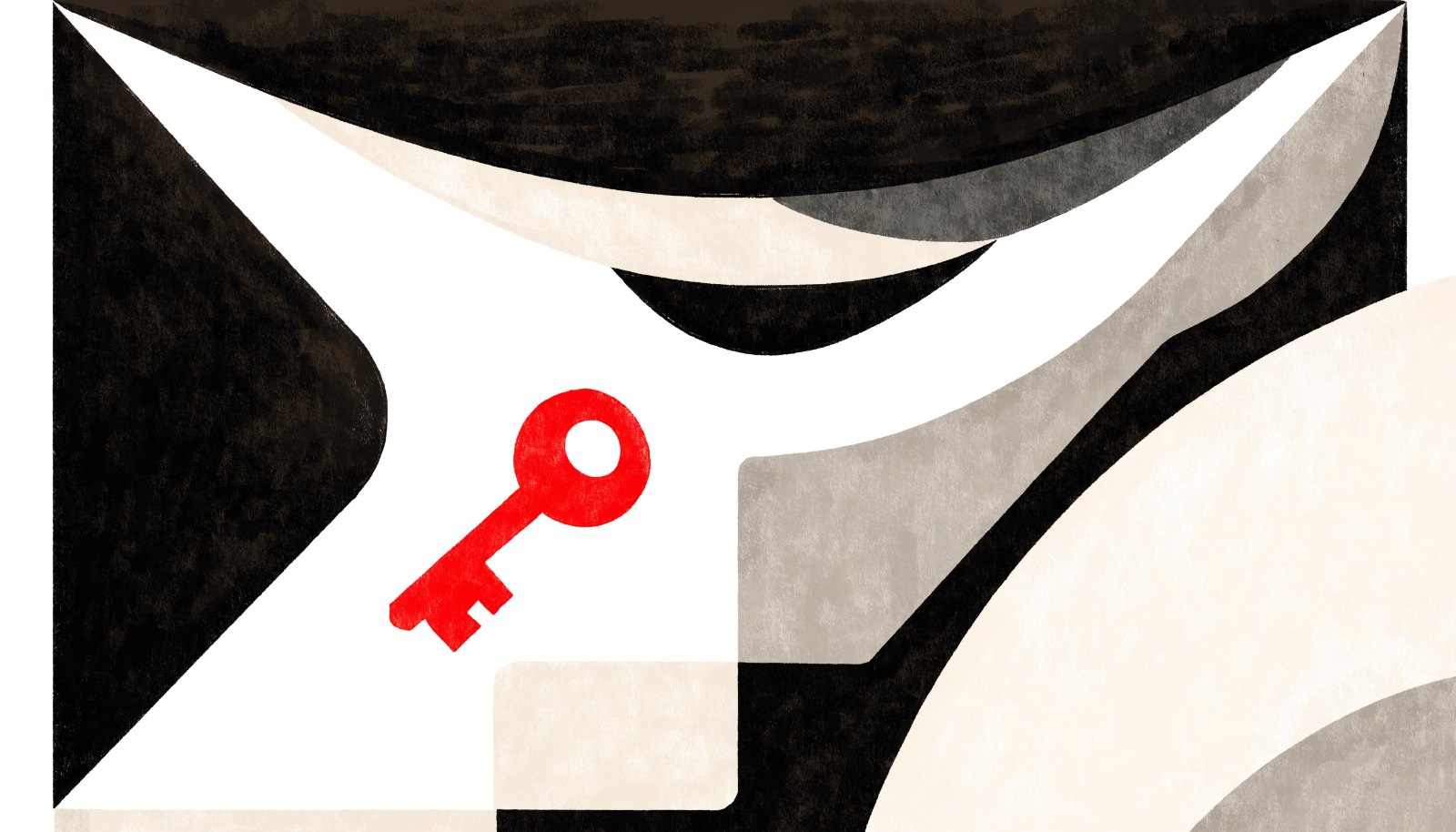 Abstract illustration of property passing through an estate