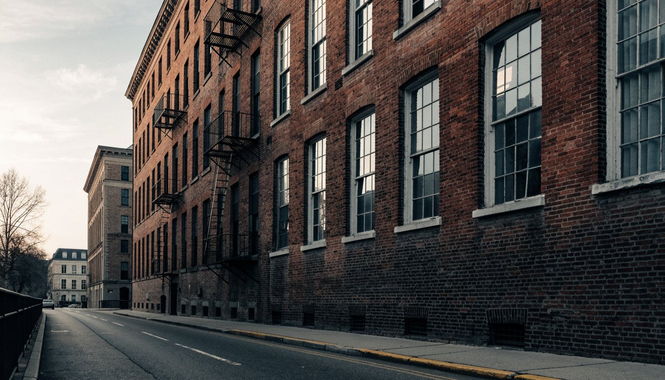 Converted red brick warehouse loft building (illustrative of the area)