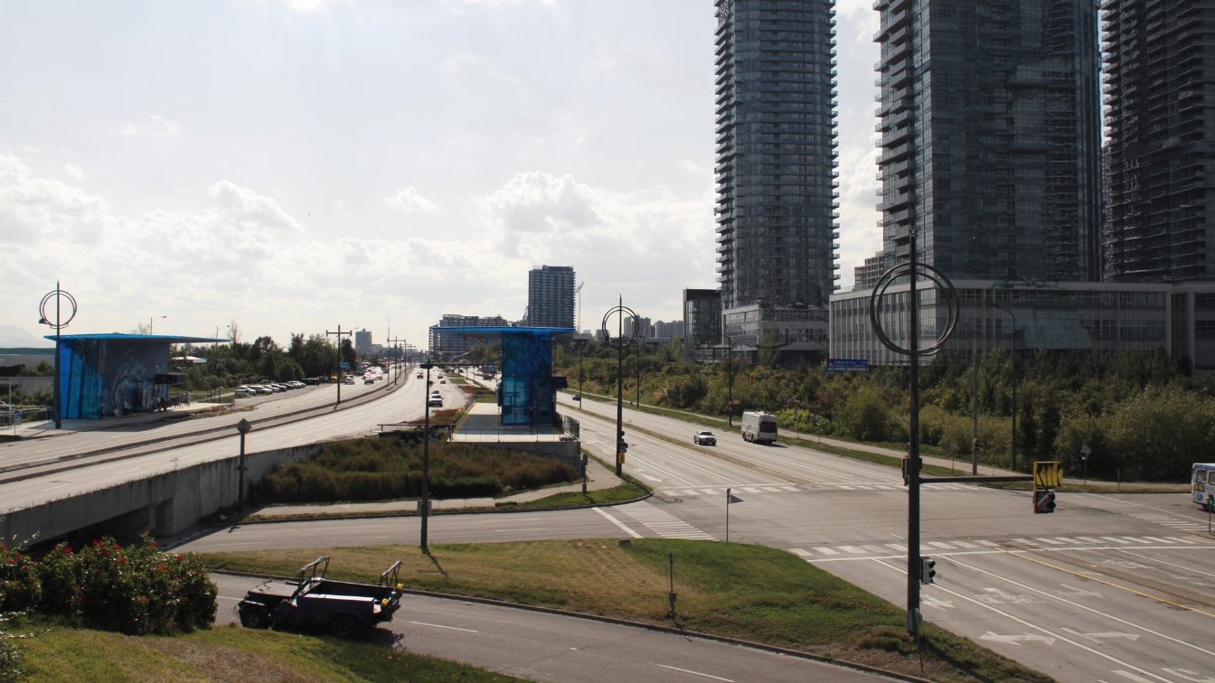 Condominium towers near Yonge Street and Highway 7 in Richmond Hill (illustrative)