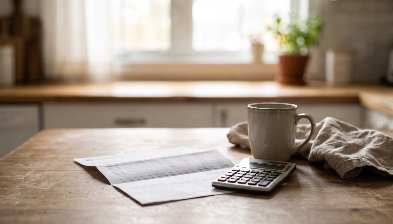 Ontario real estate agent reviewing property tax adjustments and a solicitor holdback undertaking with a client at closing