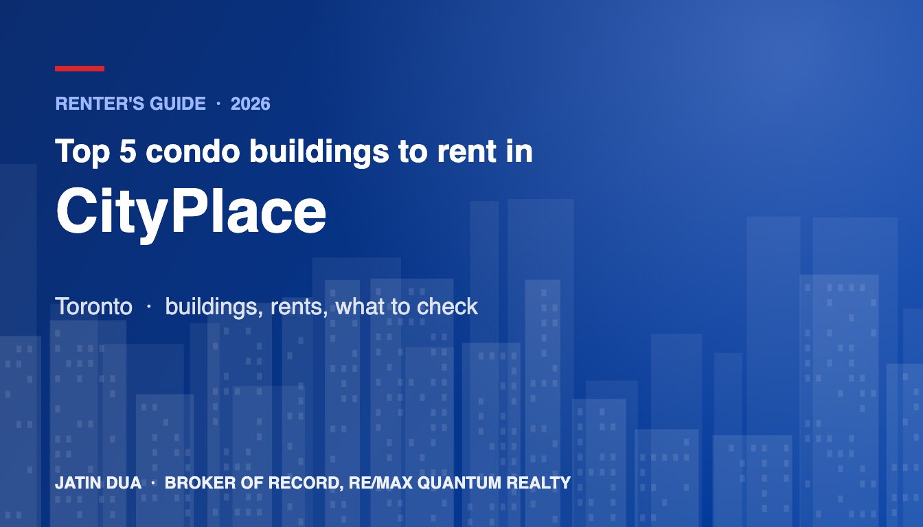Top 5 Condo Buildings to Rent in CityPlace, Toronto (2026)