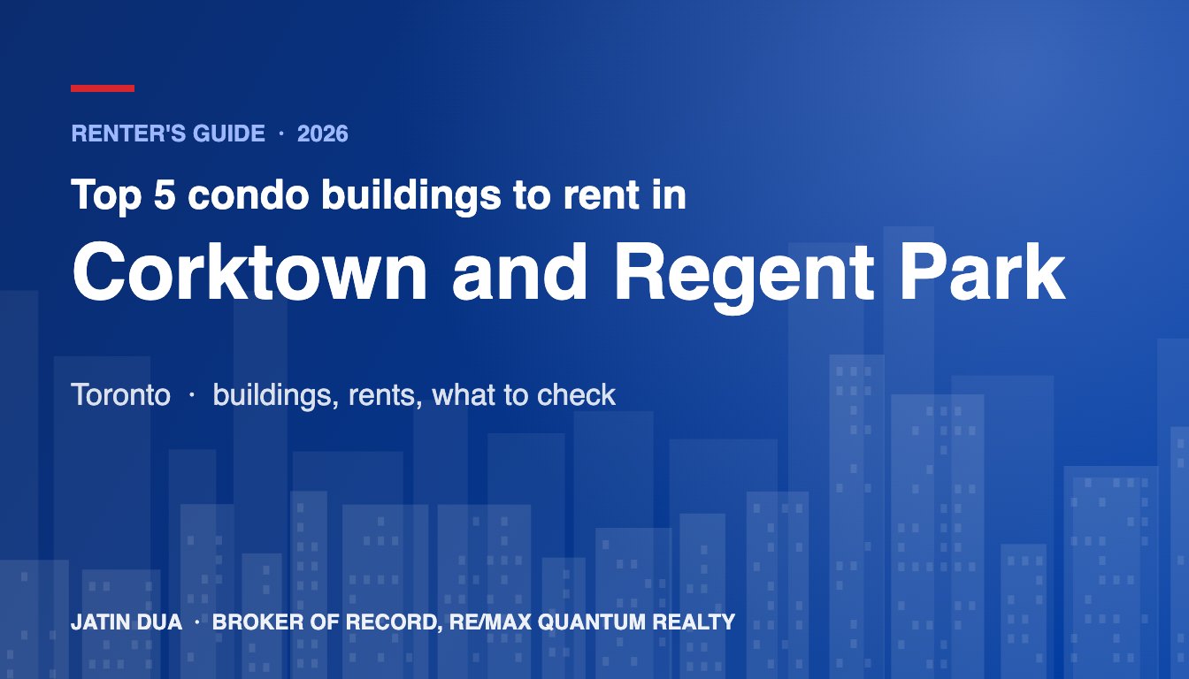 Top 5 Condo Buildings to Rent in Corktown and Regent Park, Toronto (2026)