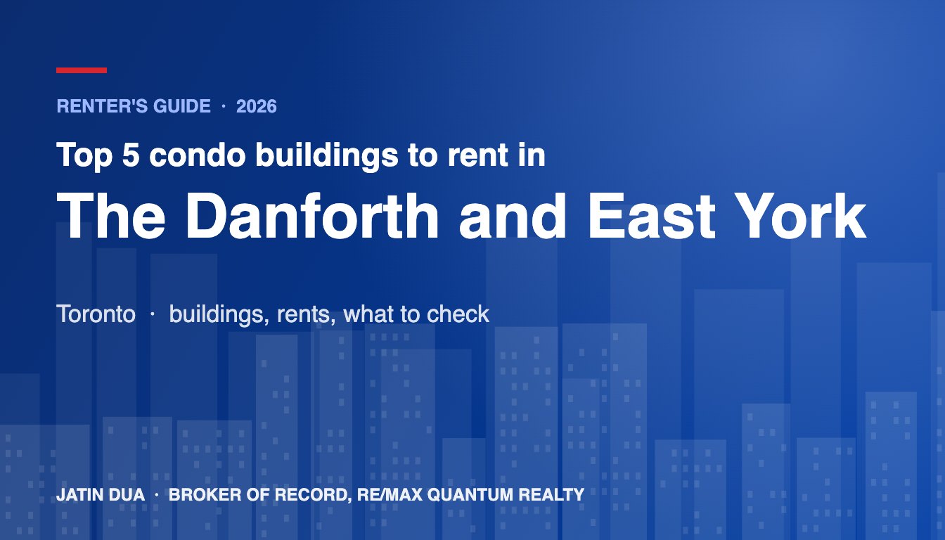 Top 5 Condo Buildings to Rent in The Danforth and East York, Toronto (2026)