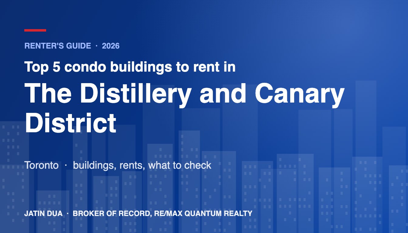 Top 5 Condo Buildings to Rent in The Distillery and Canary District, Toronto (2026)