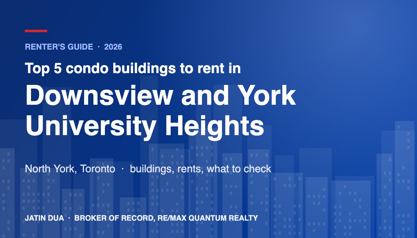 Top 5 Condo Buildings to Rent in Downsview and York University Heights, North York, Toronto (2026)