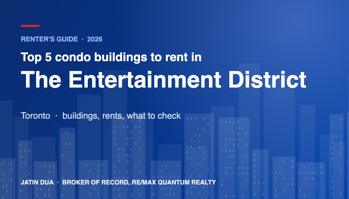 Top 5 Condo Buildings to Rent in The Entertainment District, Toronto (2026)