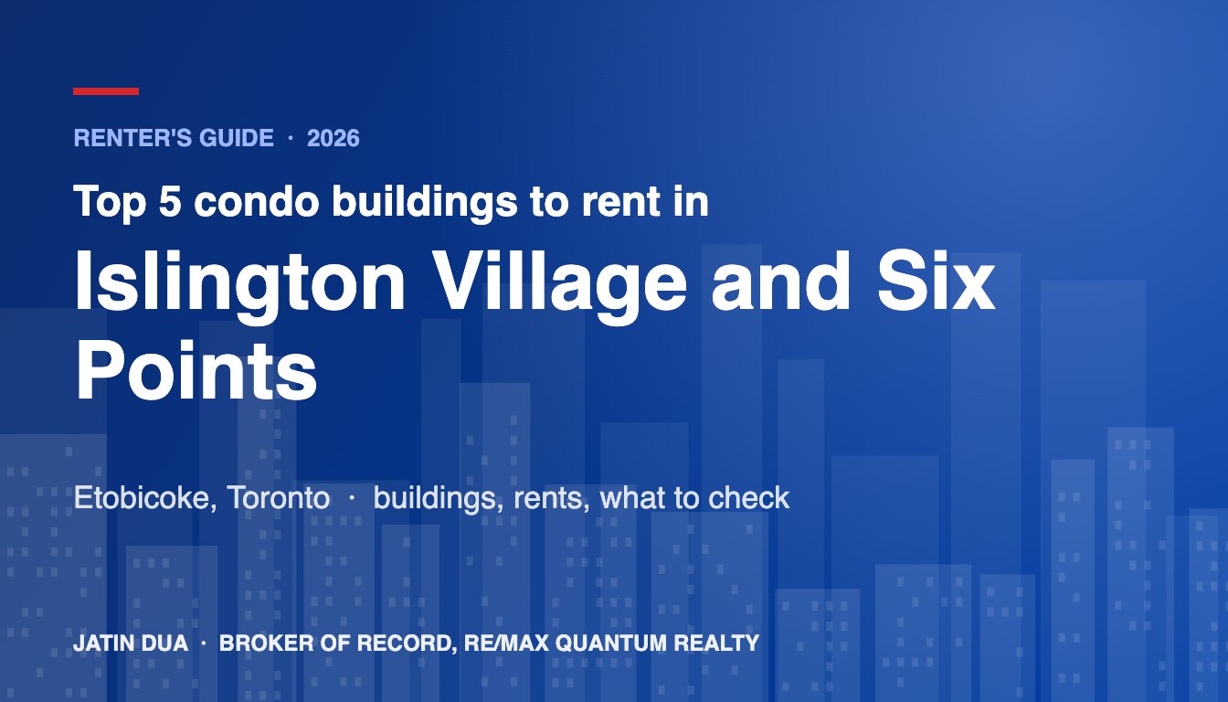 Top 5 Condo Buildings to Rent in Islington Village and Six Points, Etobicoke, Toronto (2026)