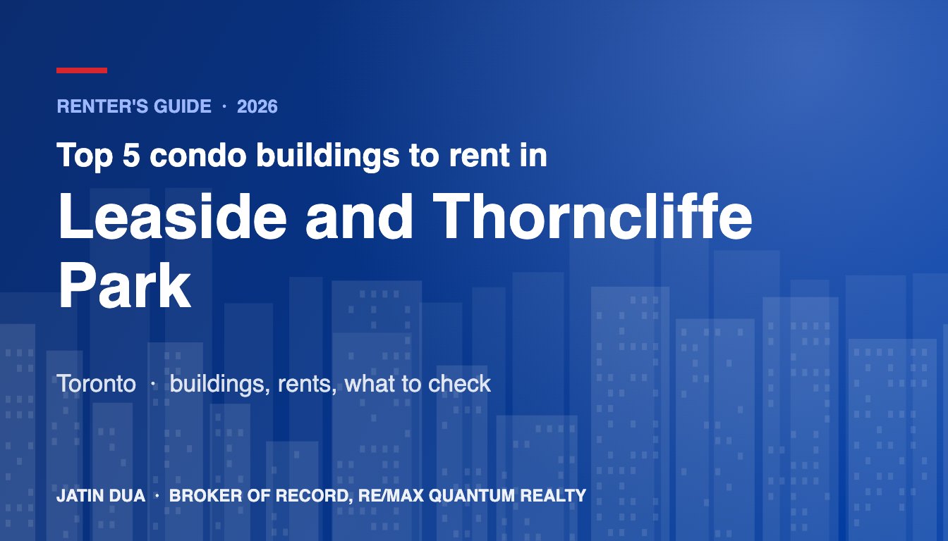 Top 5 Condo Buildings to Rent in Leaside and Thorncliffe Park, Toronto (2026)
