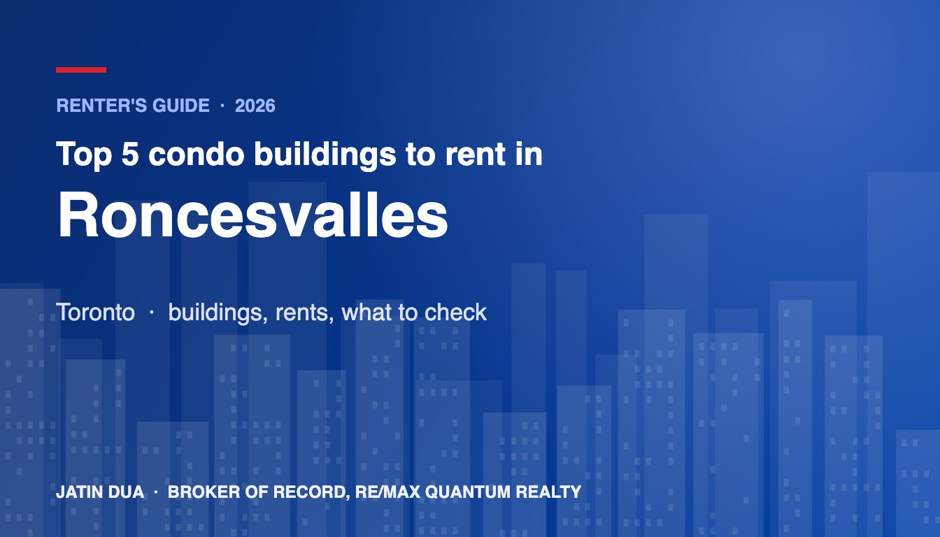 Top 5 Condo Buildings to Rent in Roncesvalles, Toronto (2026)