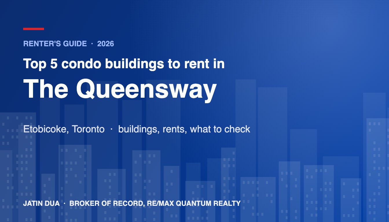 Top 5 Condo Buildings to Rent in The Queensway, Etobicoke, Toronto (2026)