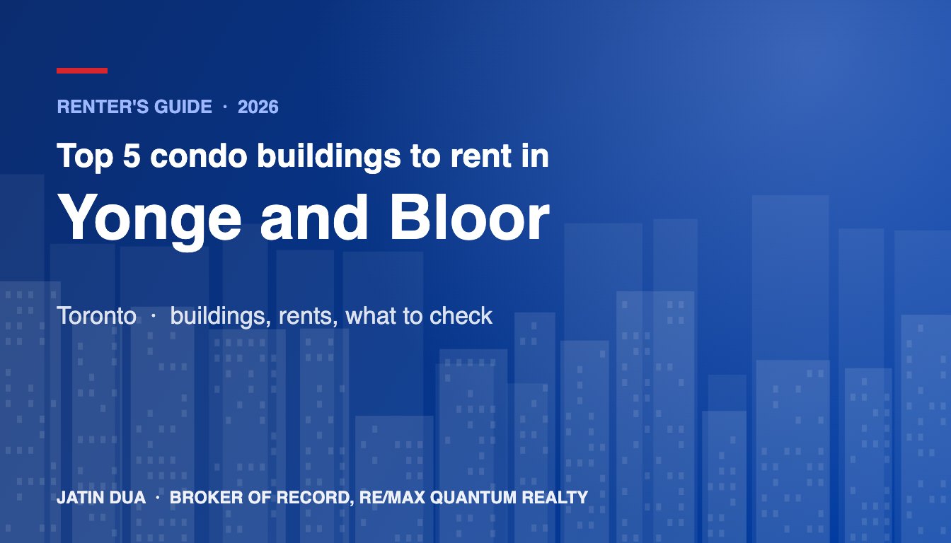 Top 5 Condo Buildings to Rent in Yonge and Bloor, Toronto (2026)