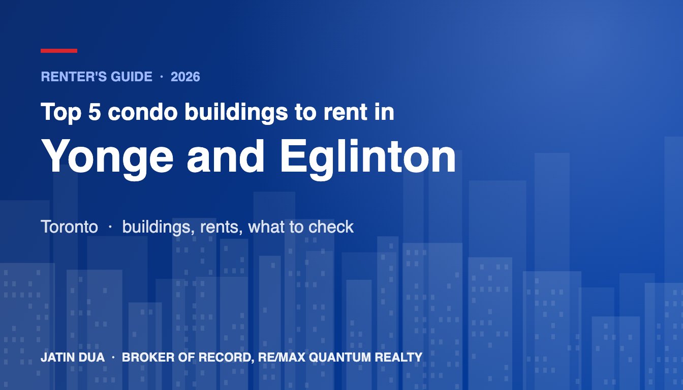 Top 5 Condo Buildings to Rent in Yonge and Eglinton, Toronto (2026)
