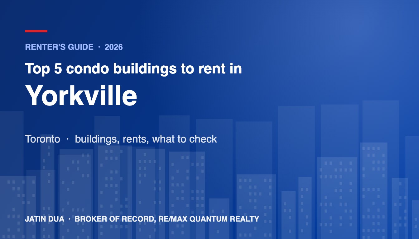 Top 5 Condo Buildings to Rent in Yorkville, Toronto (2026)