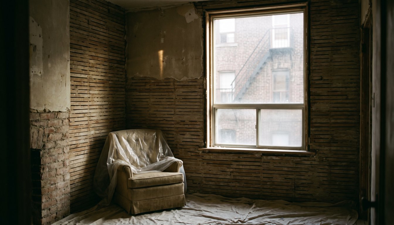 A Toronto apartment stripped for renovation