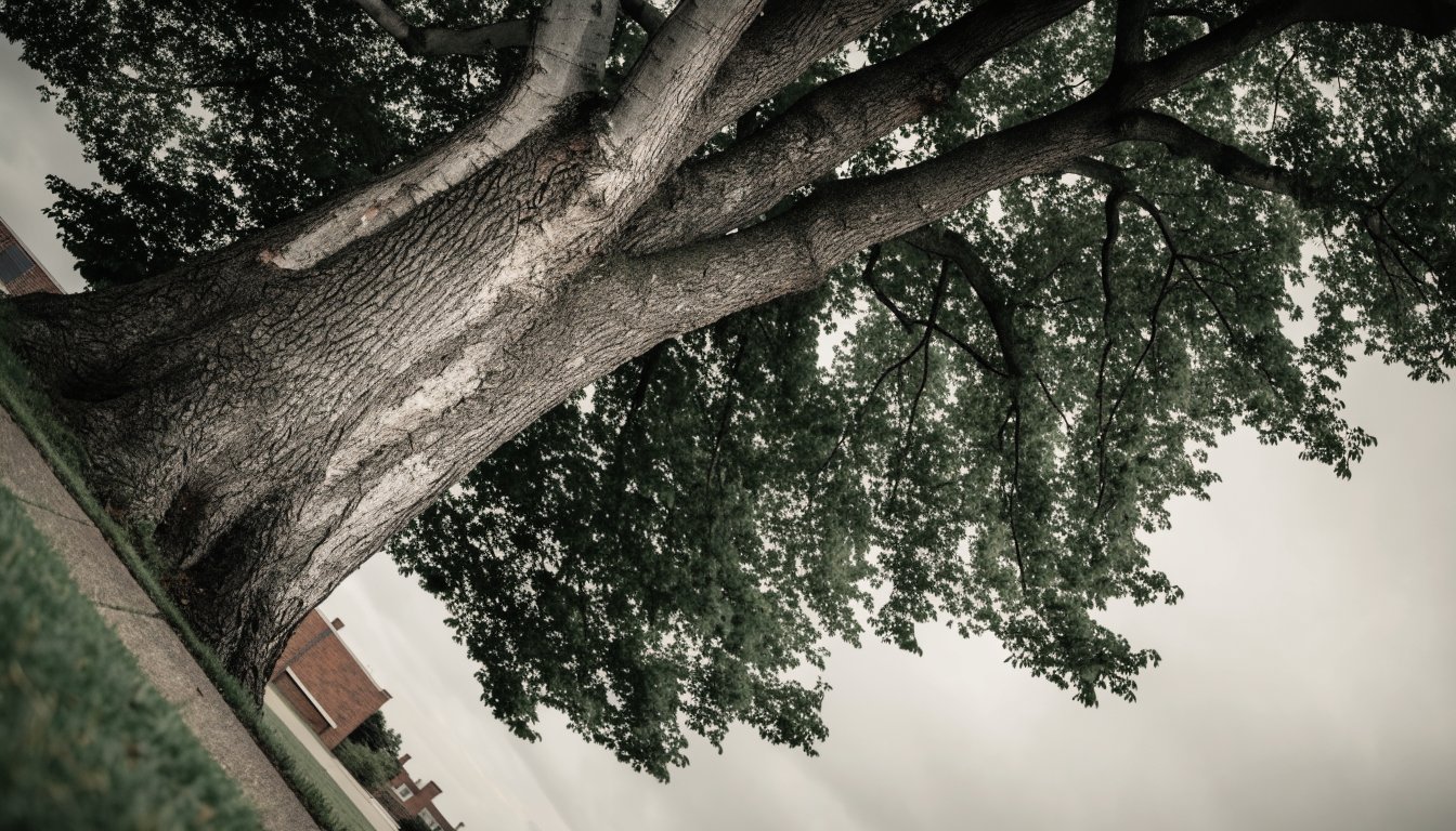 A mature tree beside a quiet residential street, illustrating vacant home taxes across Ontario municipalities.