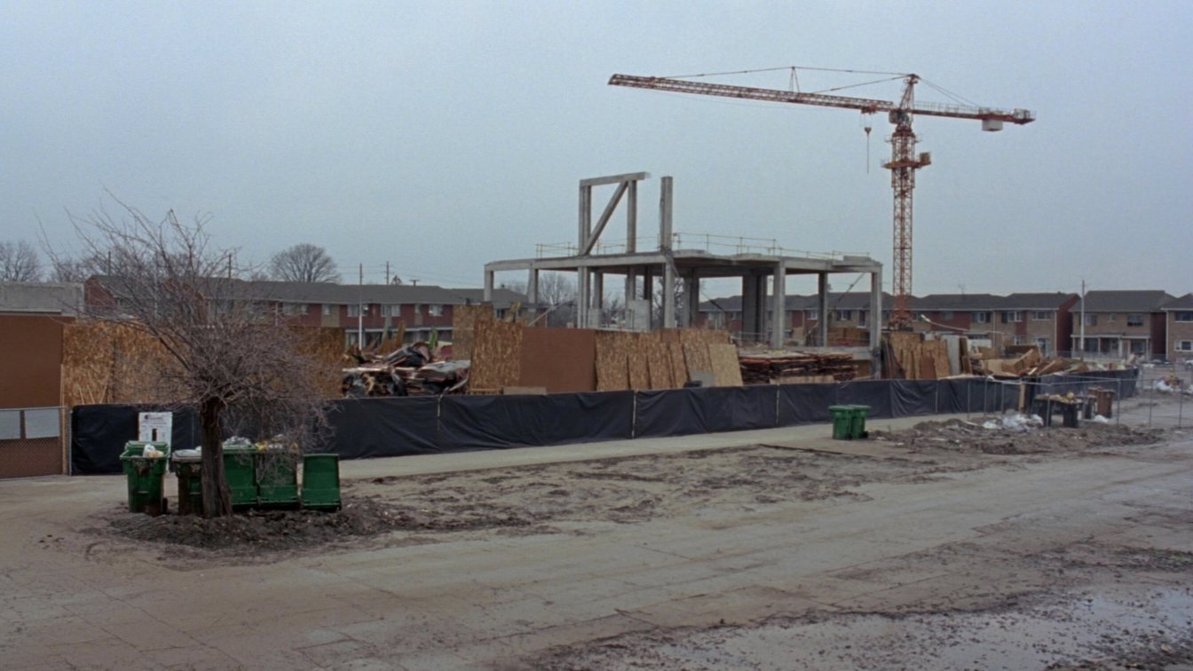 Stalled residential construction site (illustrative)