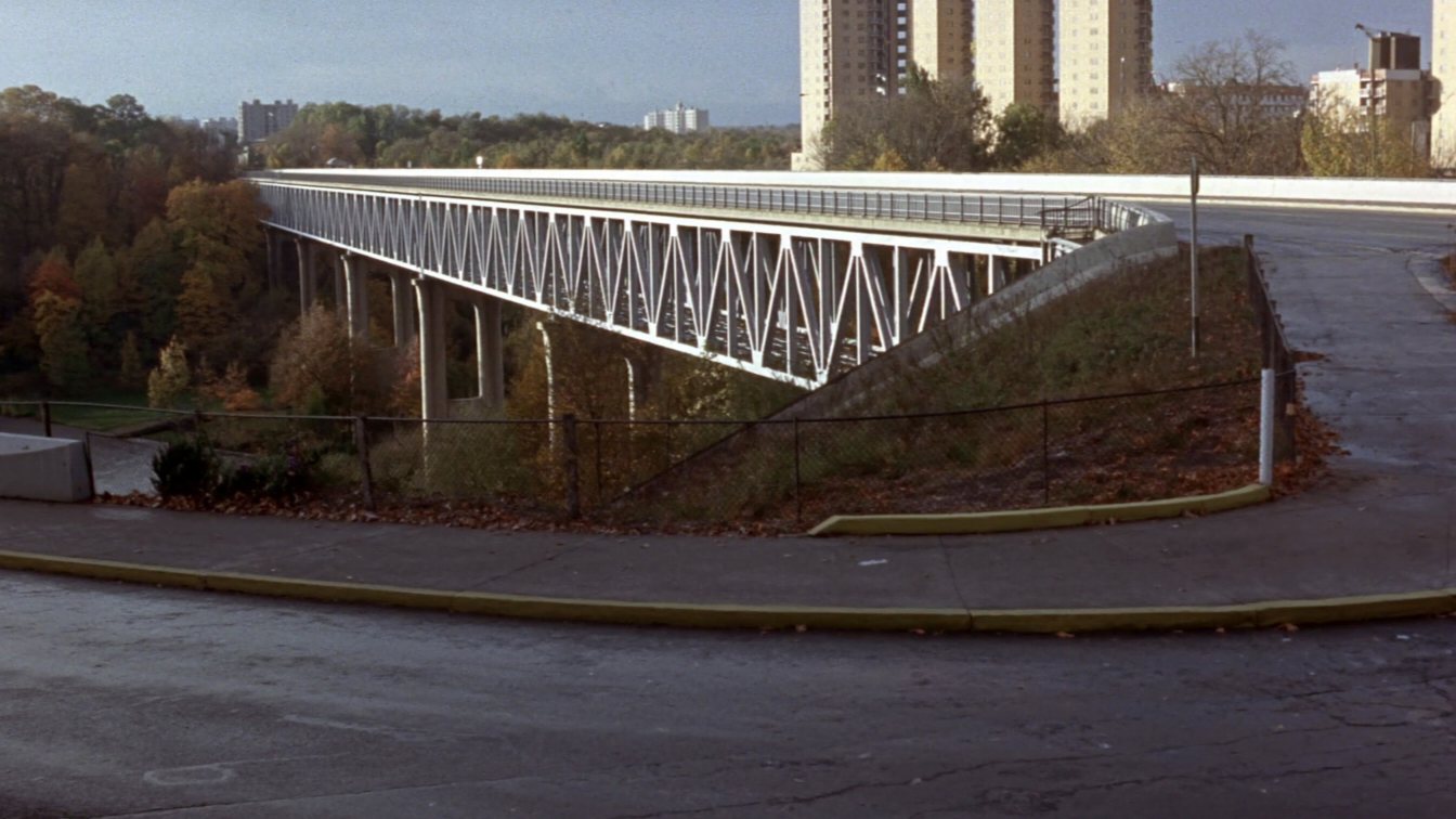 Bridge over a creek valley between Etobicoke and Mississauga (illustrative)