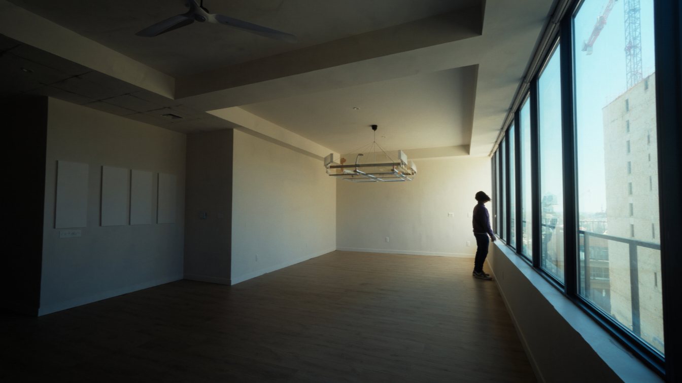 Buyer in a newly finished condo during interim occupancy (illustrative)