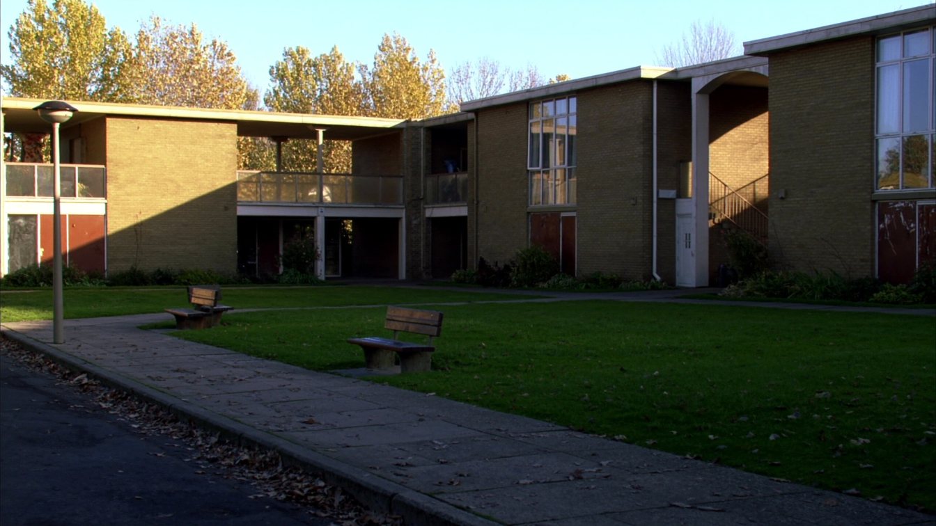 Rows of brick townhouses around a shared courtyard in Etobicoke (illustrative)