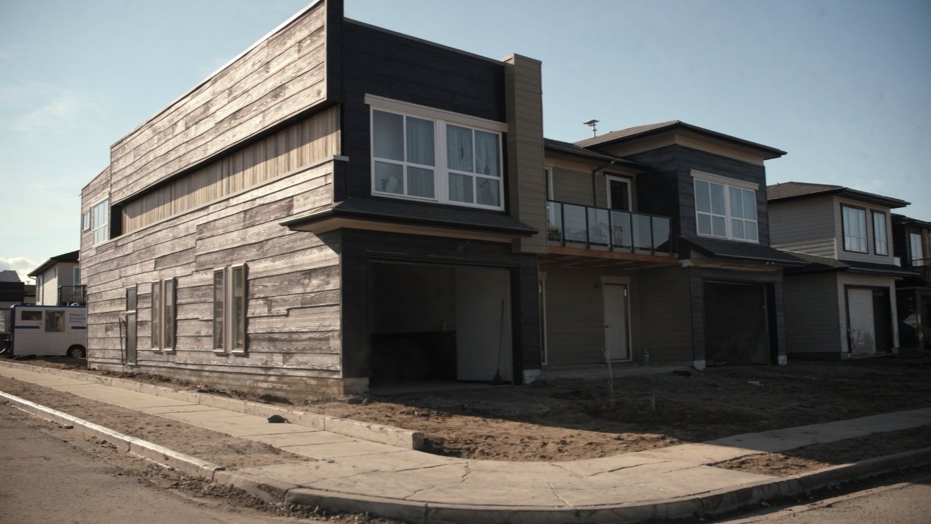 New townhouse development under construction (illustrative)
